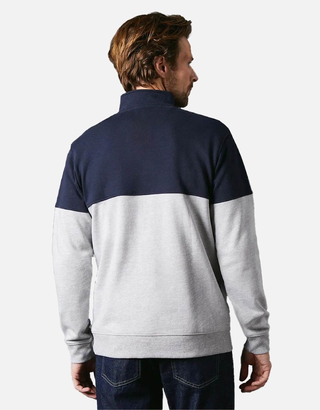 Mens Premium Cotton Funnel Neck Sweatshirt