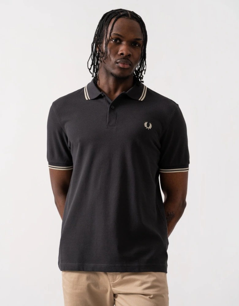 Mens Twin Tipped Signature Polo Shirt