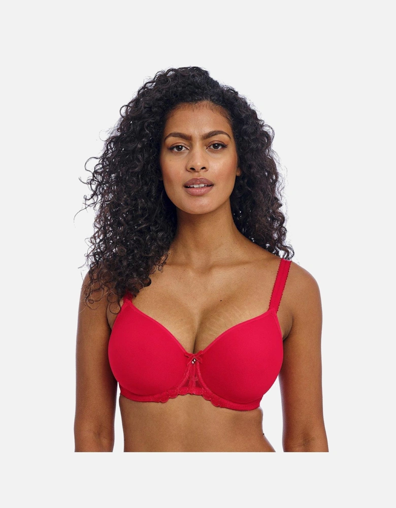 Loveland Underwired Moulded Spacer Bra - Red