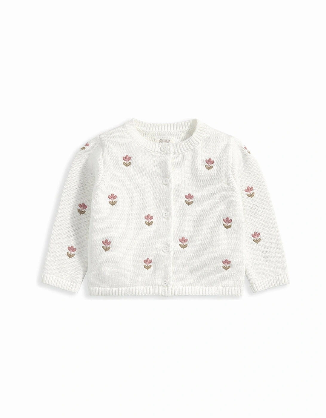 Baby Girls Embroidered Cardigan - White, 2 of 1