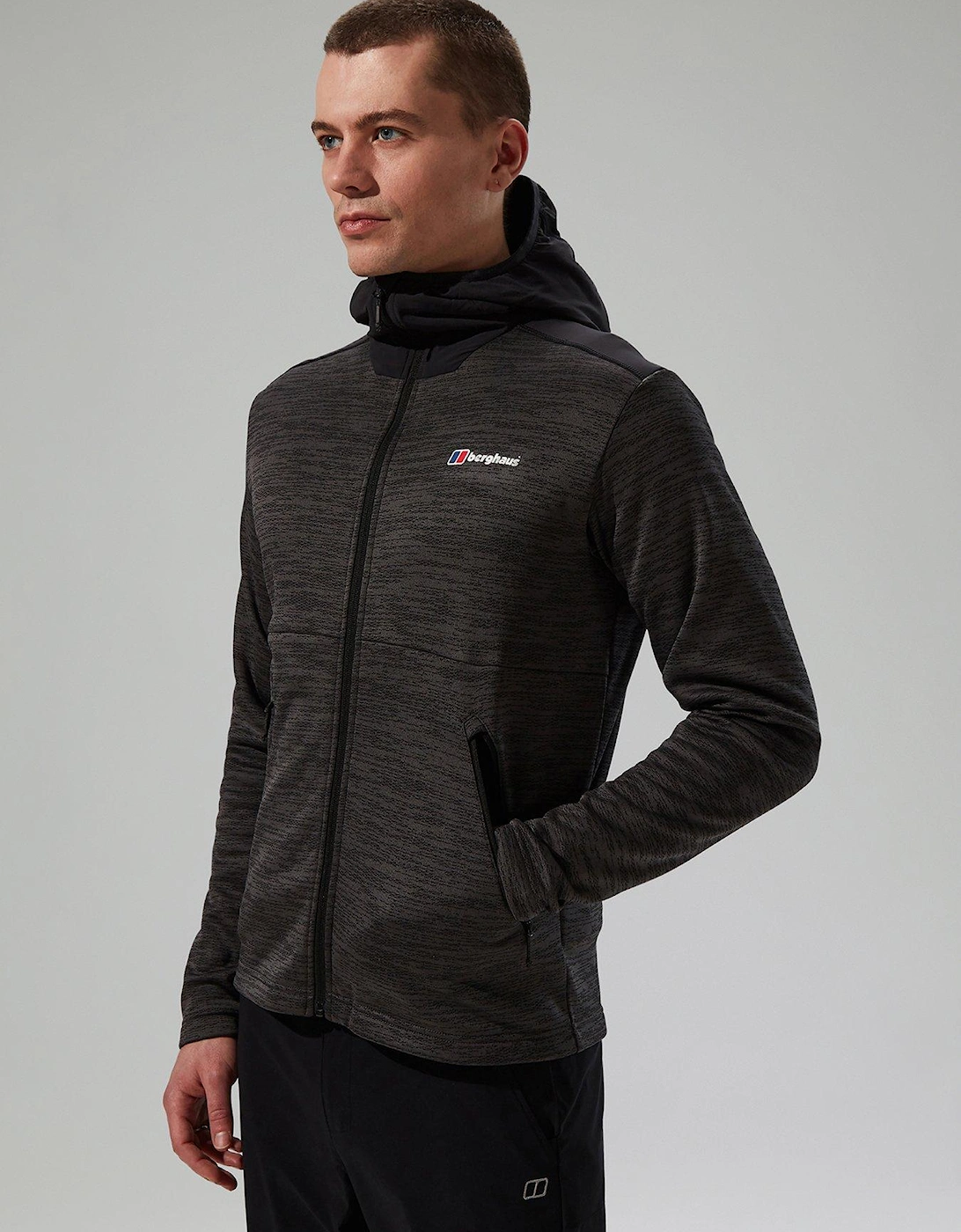 Mens Thraskii Hooded Jacket - Light Grey