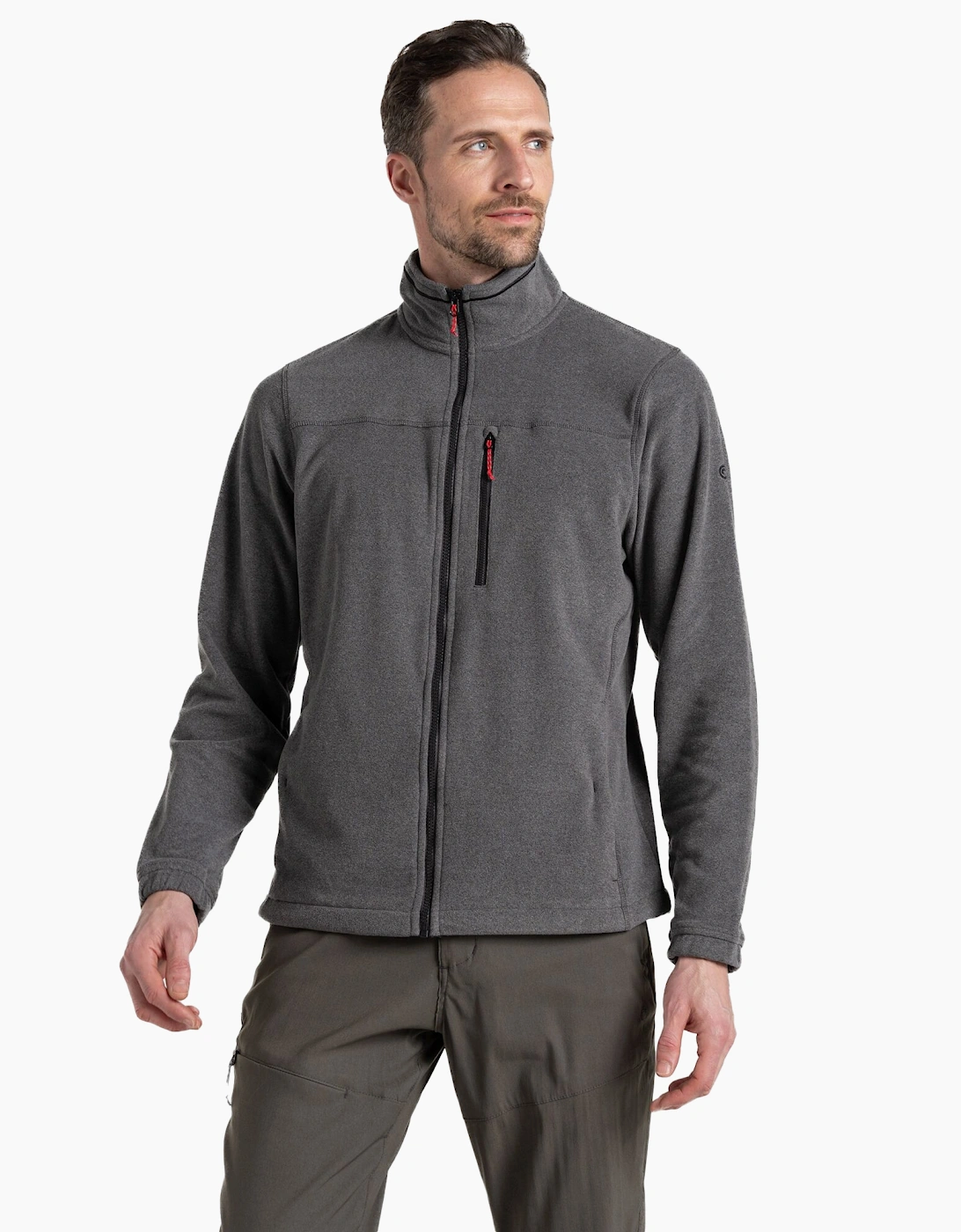 Men's Craghoppers Mens Corey Plus II Insulated Fleece Jacket - Black Pepper Marl - Size: L