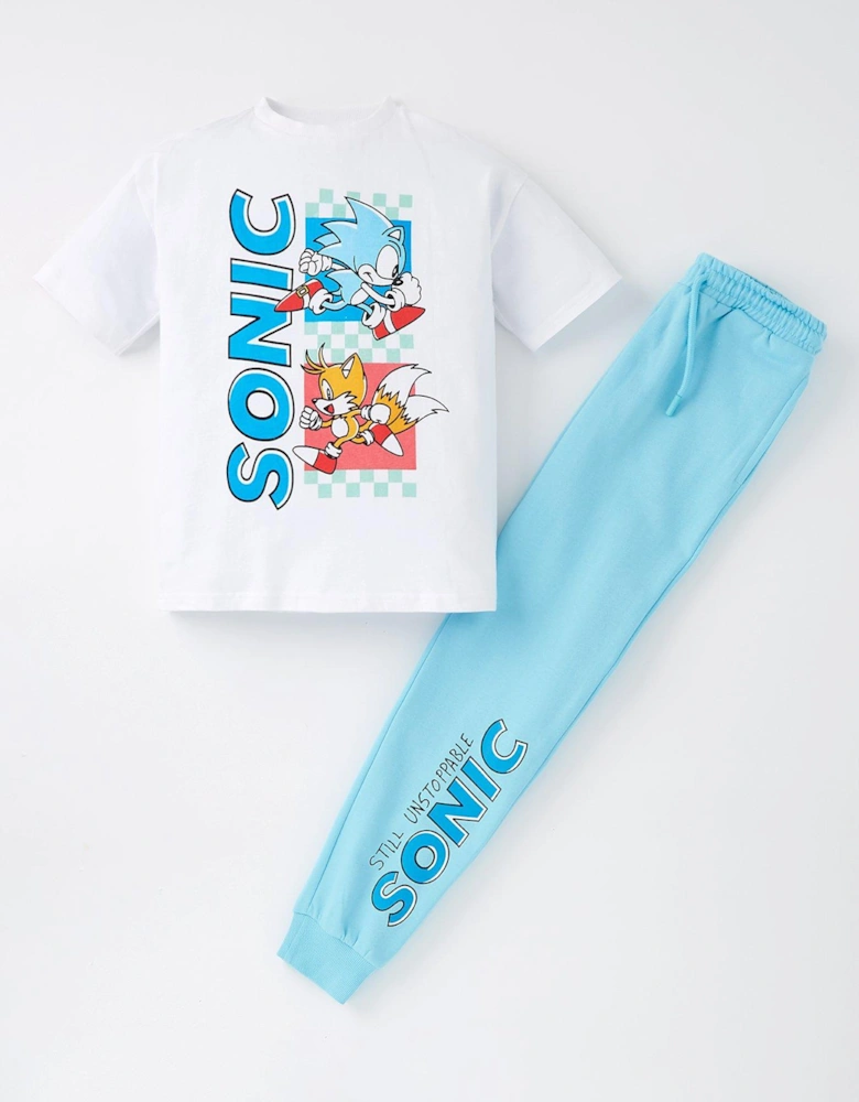 2 Piece T-shirt And Jogger Set - Multi