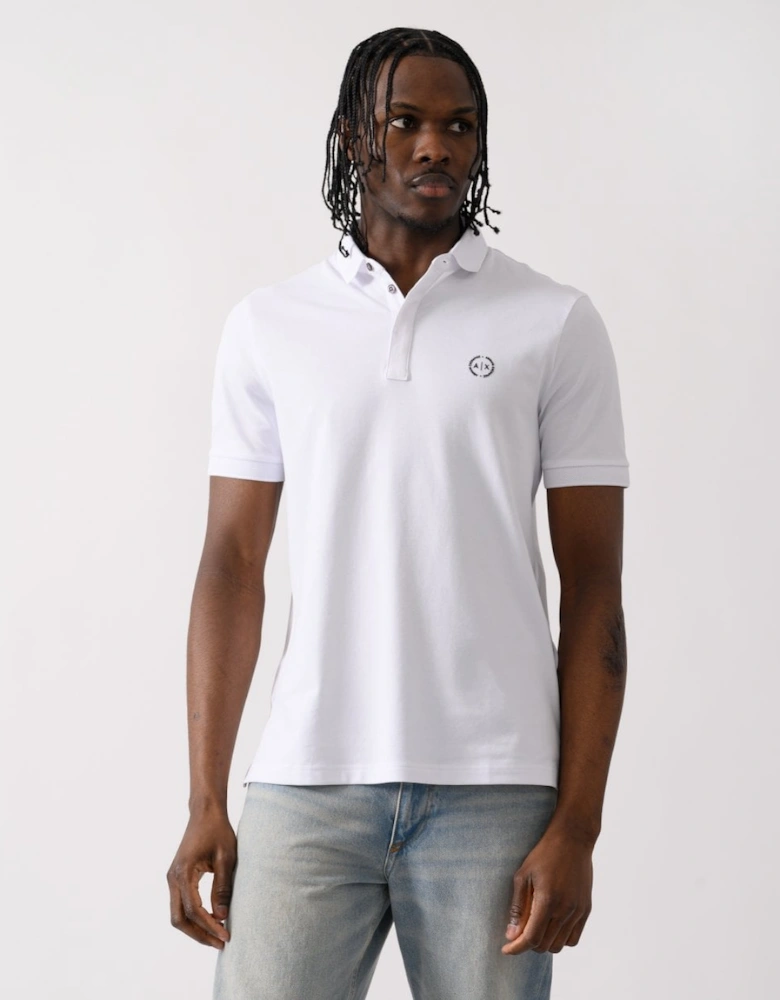 Mens Short Sleeve Micro Logo Polo Shirt