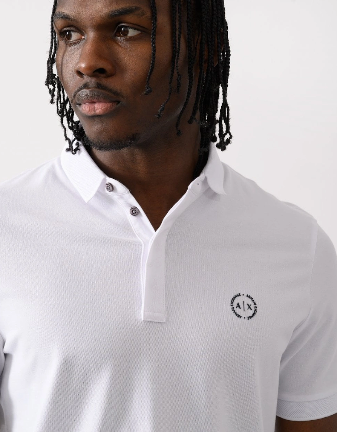 Mens Short Sleeve Micro Logo Polo Shirt