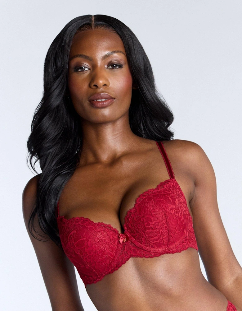 Billie Balconette Bra - Red