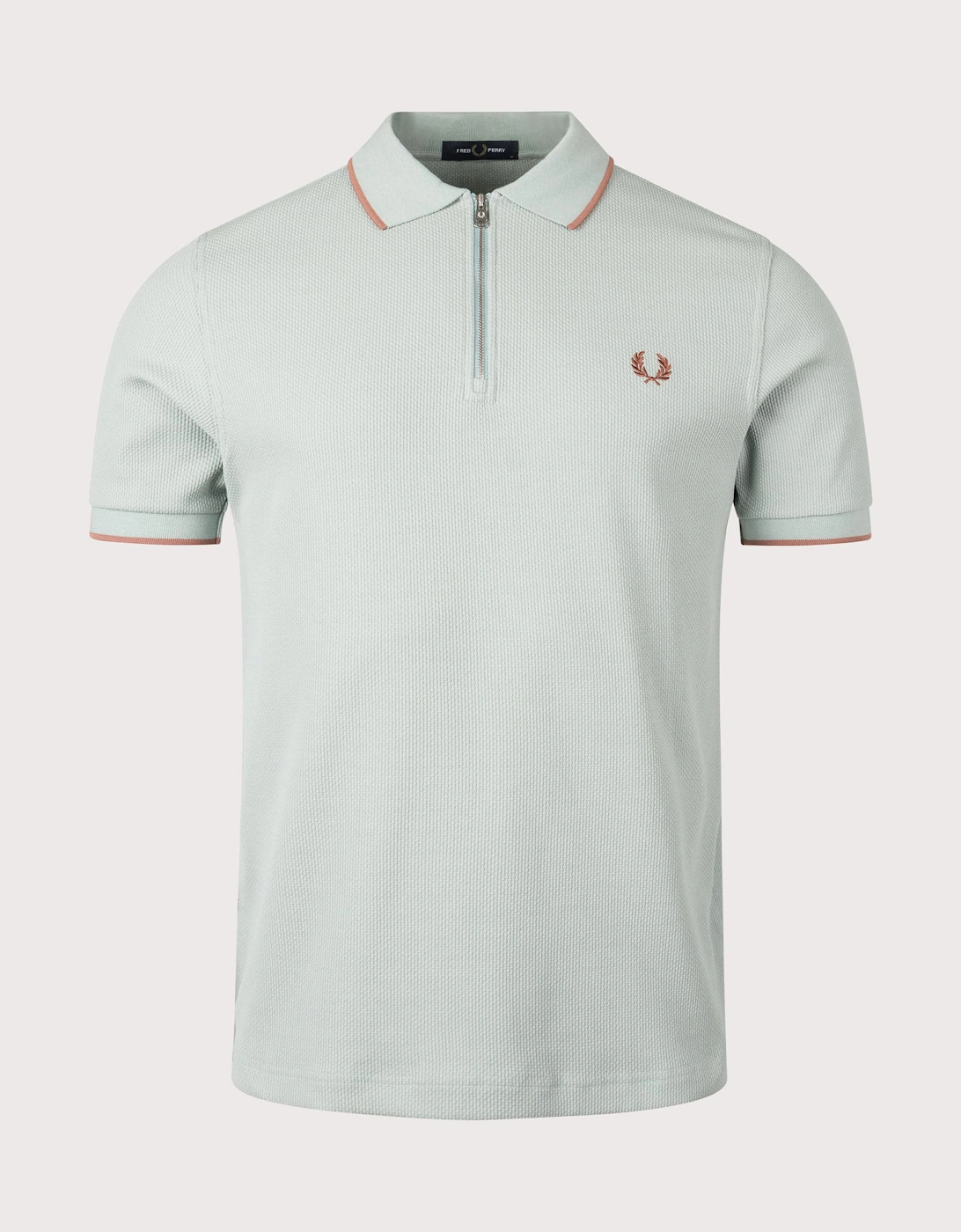 Textured Zip Neck Polo Shirt, 4 of 3