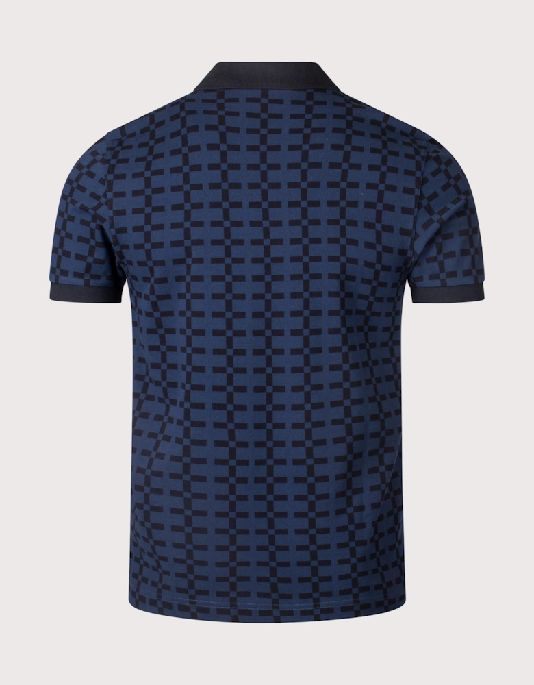 Jacquard Print Polo Shirt