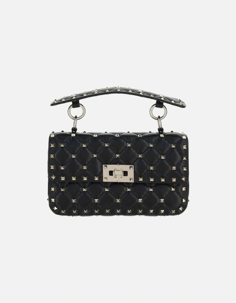 Rockstud Spike Small Leather Handbag Women - Black