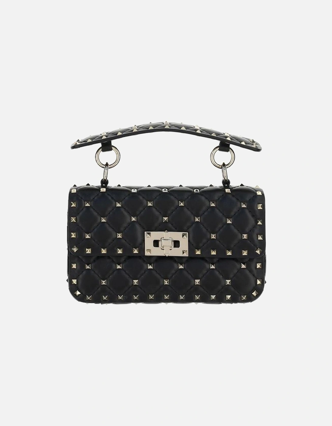 Rockstud Spike Small Leather Handbag Women - Black, 5 of 4