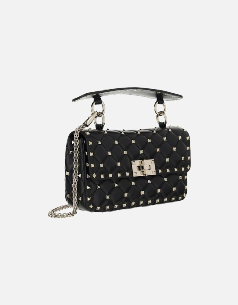 Rockstud Spike Small Leather Handbag Women - Black