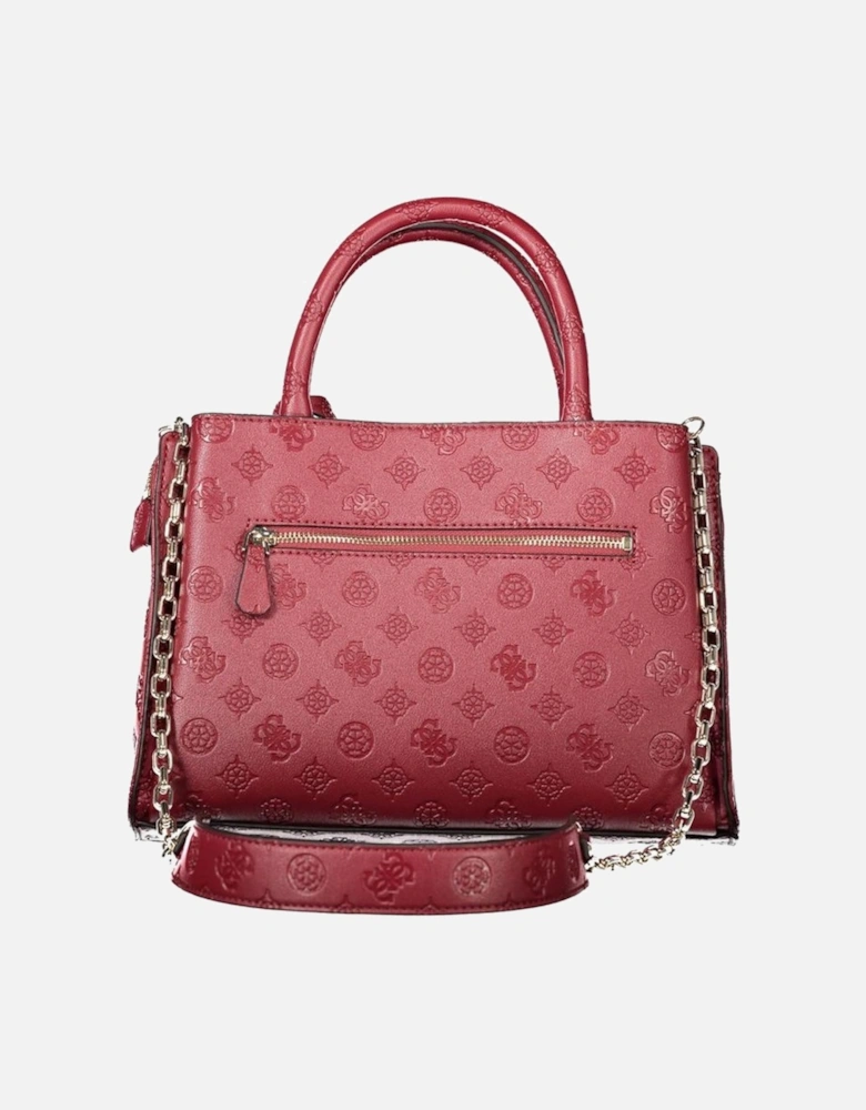 Jeans Marciano Satchel Embossed Logo HWVG78 80230 Women Red Handbags