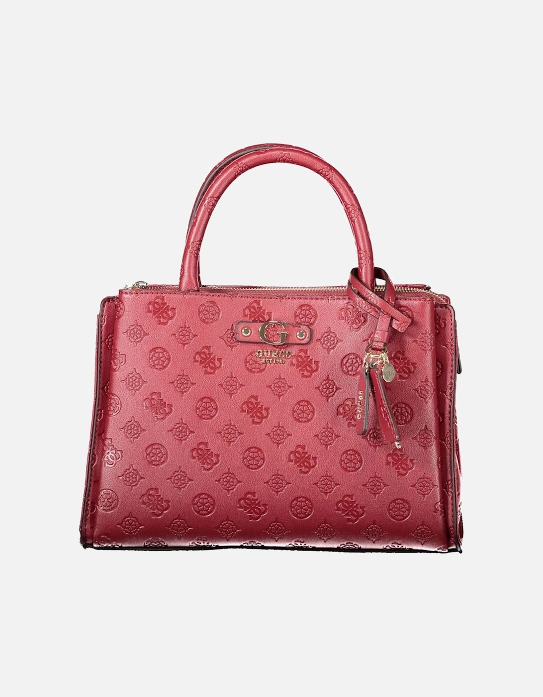 Jeans Marciano Satchel Embossed Logo HWVG78 80230 Women Red Handbags, 4 of 3