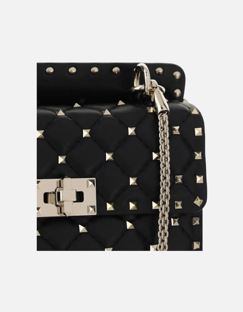 Rockstud Spike Small Leather Handbag Women - Black