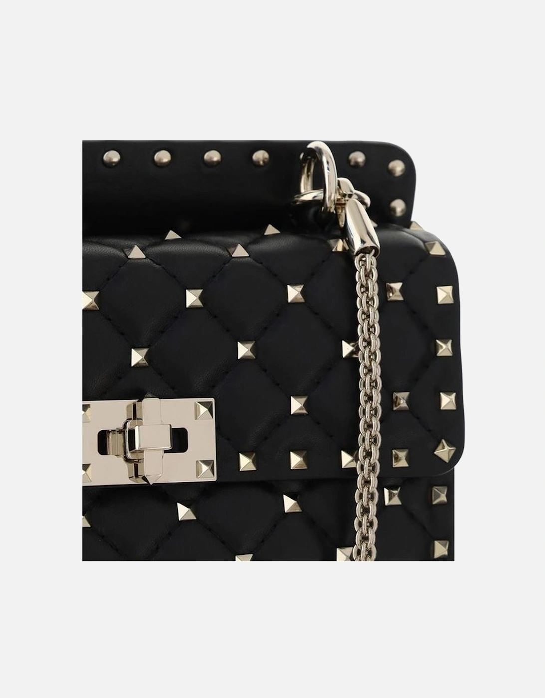 Rockstud Spike Small Leather Handbag Women - Black