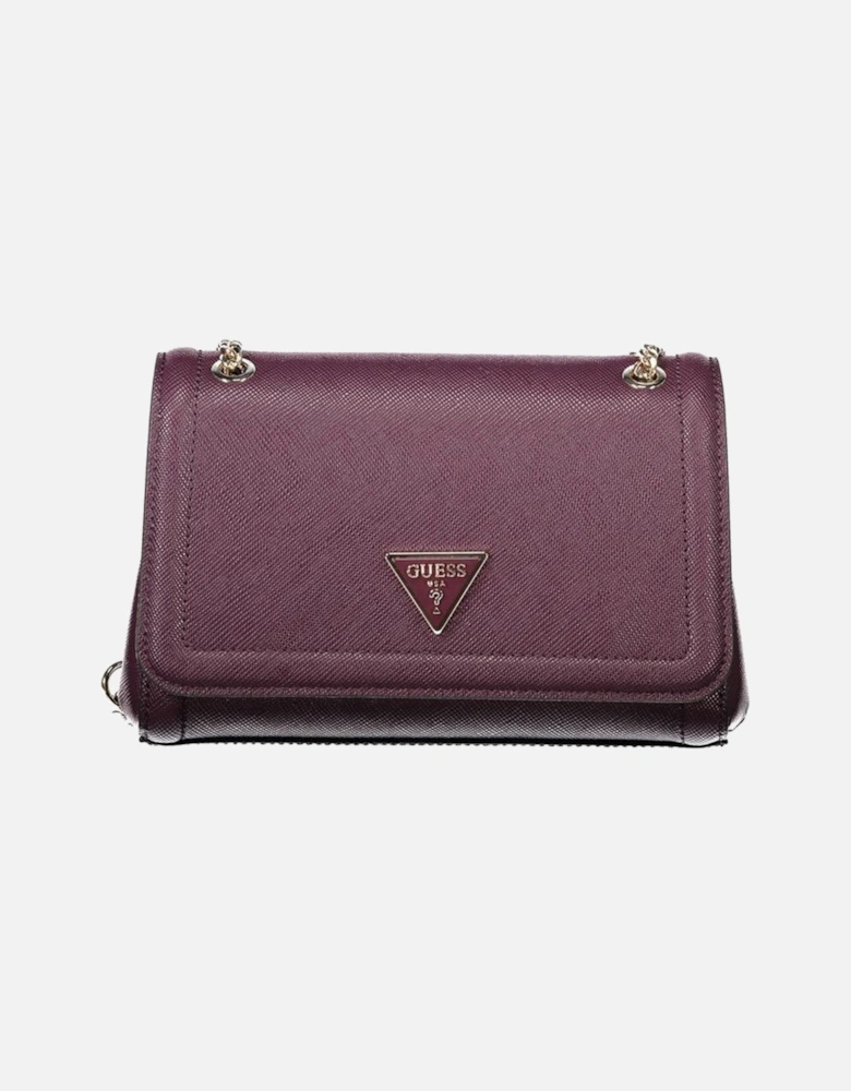 Purple Polyethylene Handbag Women