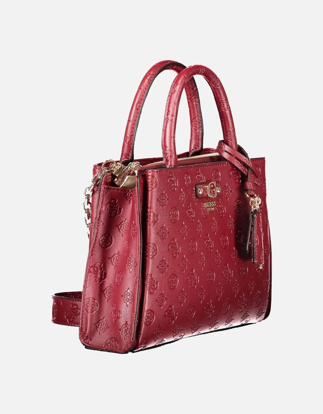 Jeans Marciano Satchel Embossed Logo HWVG78 80230 Women Red Handbags