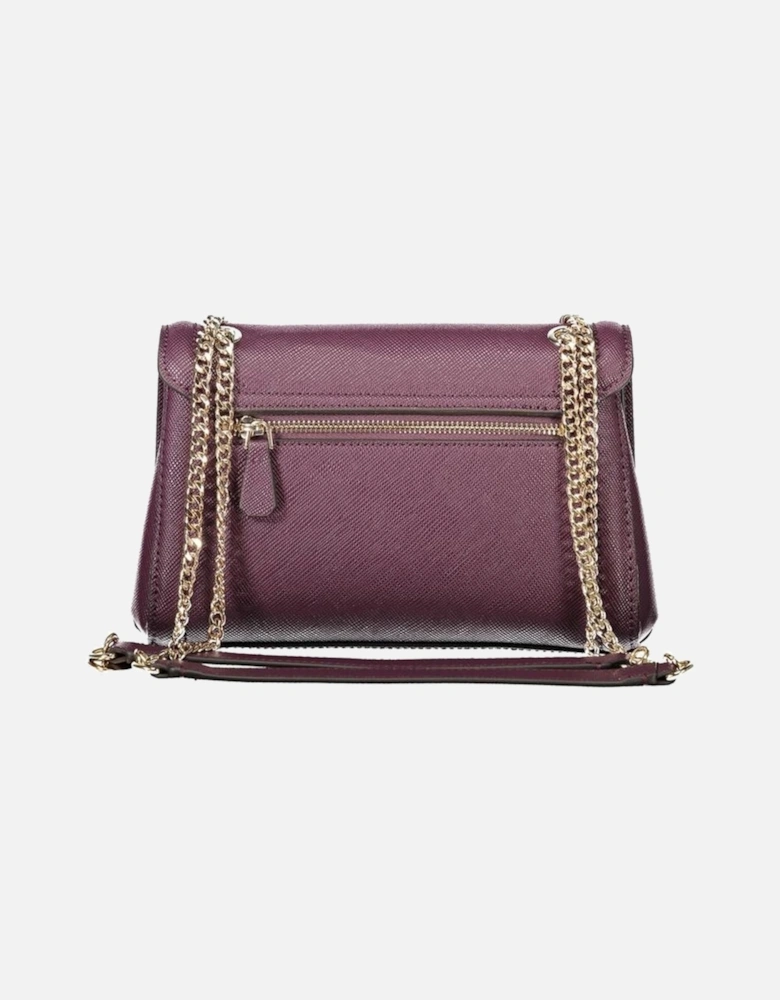 Purple Polyethylene Handbag Women