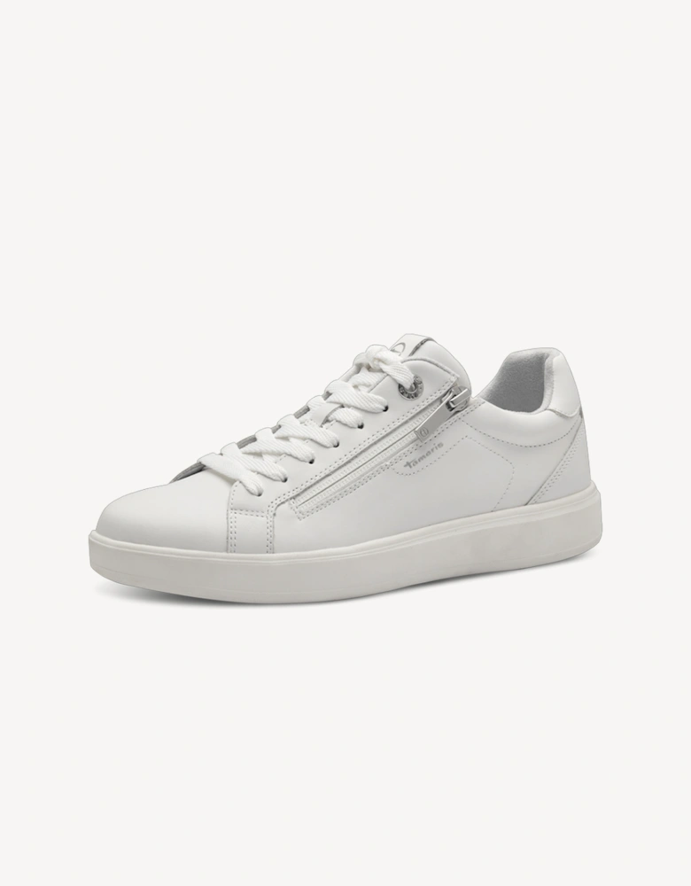 Women's 1-23709-44-100 Lace-up Trainer White