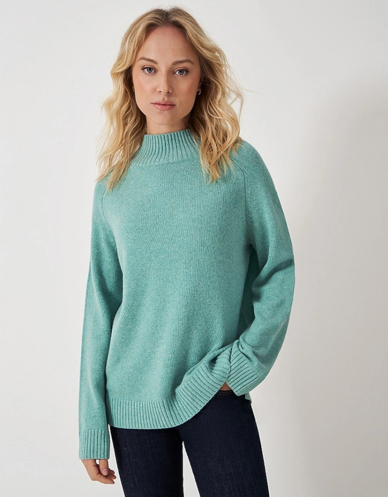 Women's Harmony Saddle Shoulder Jumper Sea Pine Marl