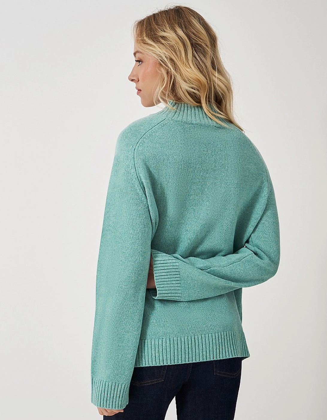 Women's Harmony Saddle Shoulder Jumper Sea Pine Marl