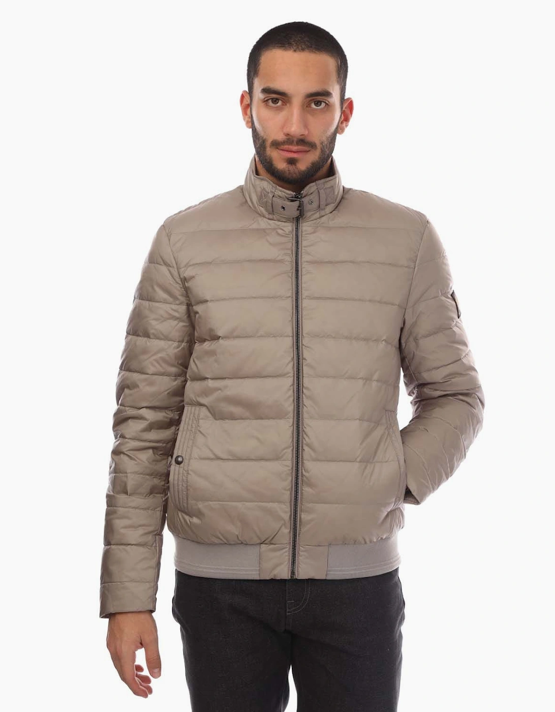 Belstaff Men's Grey Down Filled Circuit Jacket - : Regular/34 Xs