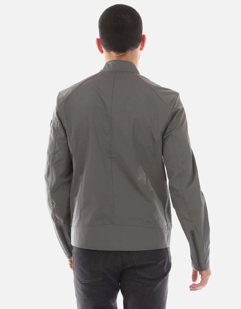 Cotton Gabardine V Racer Jacket