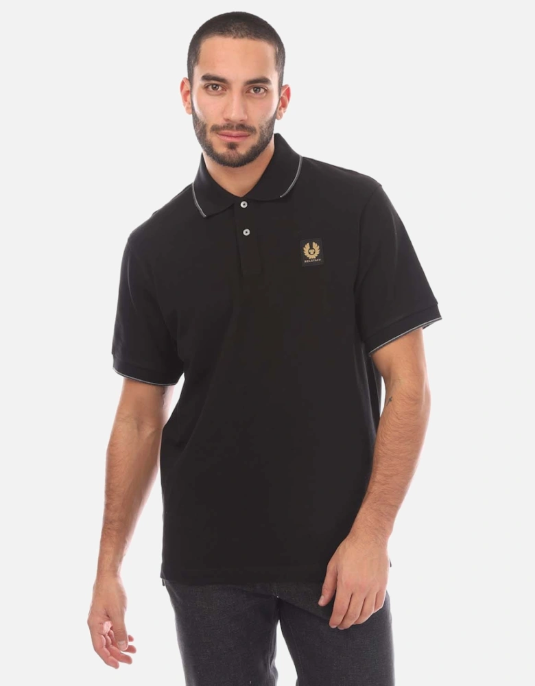 Cotton Pique Double Tipped Polo Shirt