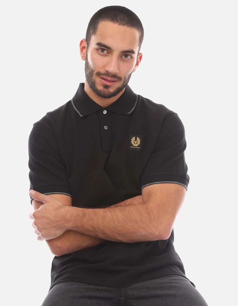 Cotton Pique Double Tipped Polo Shirt