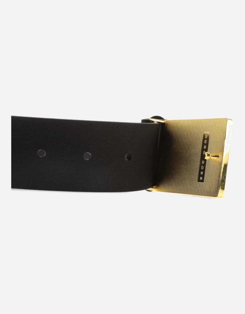 Textured Plaque Buckle Belt