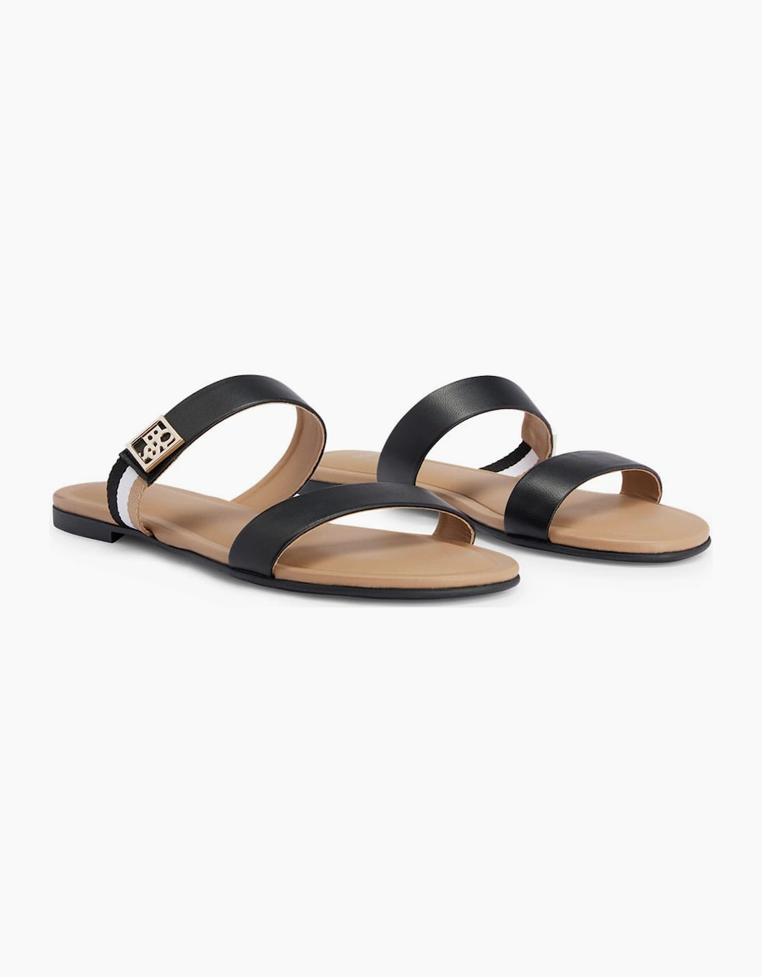 Hugo Boss Women's Millie Strap Sandals - Black - Size: 3