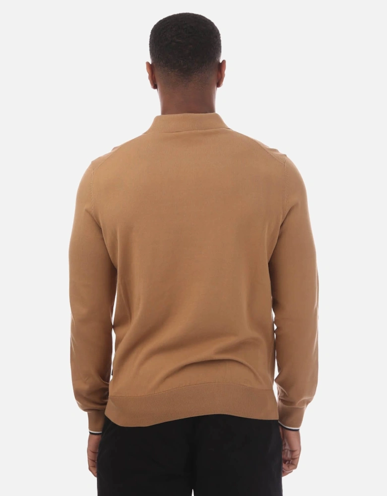 Regular-Fit Knit Polo Sweater