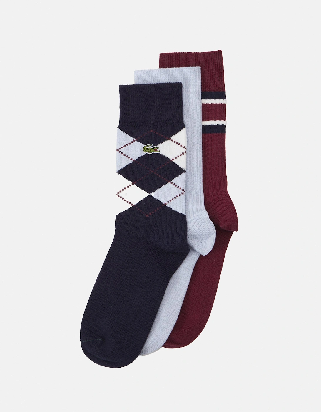 Lacoste Men's 3 Pack of Cotton Socks - Multi - Size: 4346