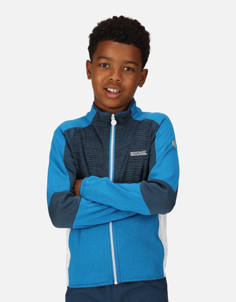 Childrens/Kids Oberon VII Marl Full Zip Fleece Jacket