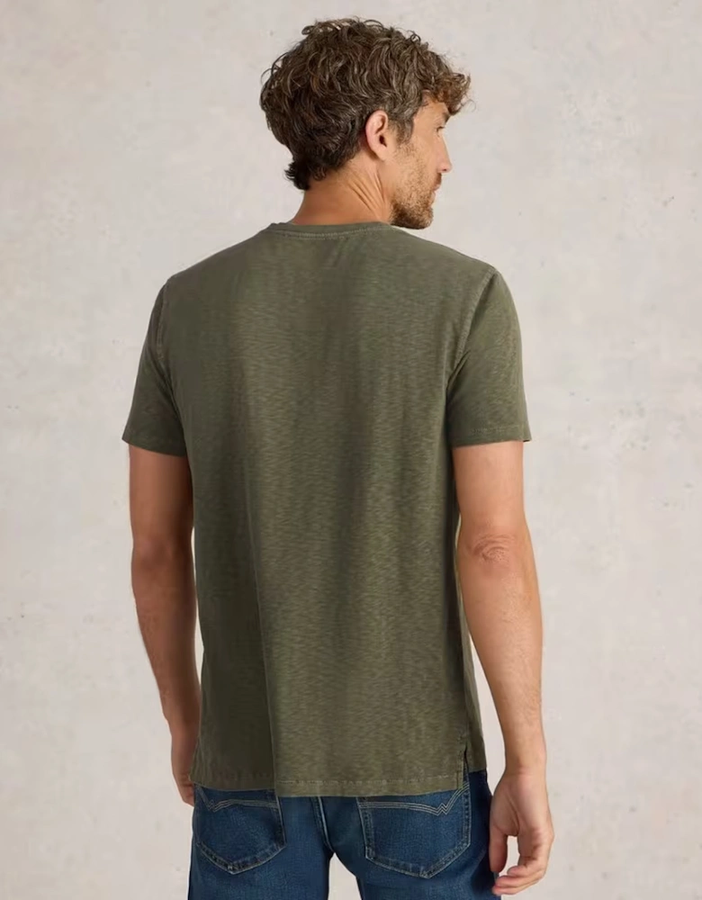 Men's Abersoch Pocket Tee Khaki Green