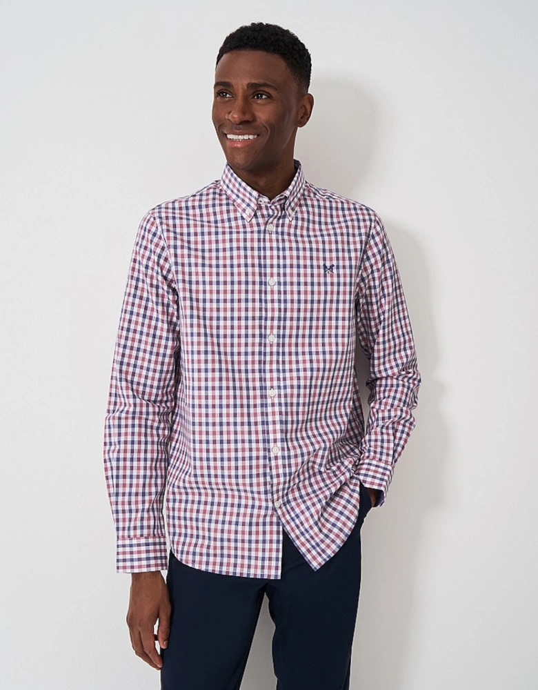 Men's Tattersall Check Twill Shirt Heritage Steel Blue/Heritage White/Deco Rose