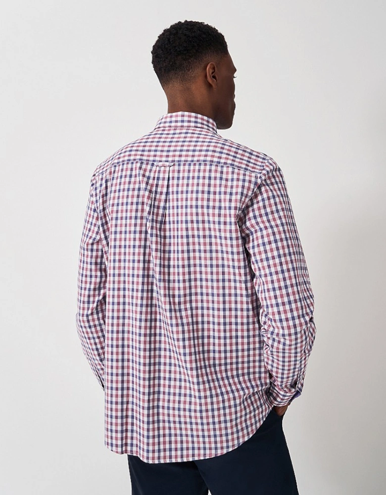 Men's Tattersall Check Twill Shirt Heritage Steel Blue/Heritage White/Deco Rose