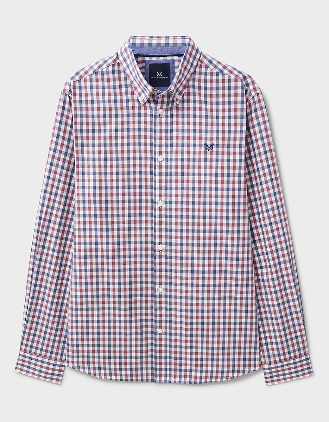 Men's Tattersall Check Twill Shirt Heritage Steel Blue/Heritage White/Deco Rose