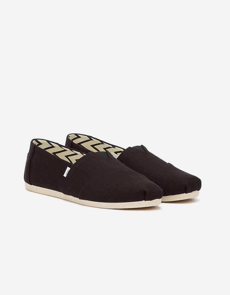 Alpargata Cotton Canvas Womens Black Espadrilles