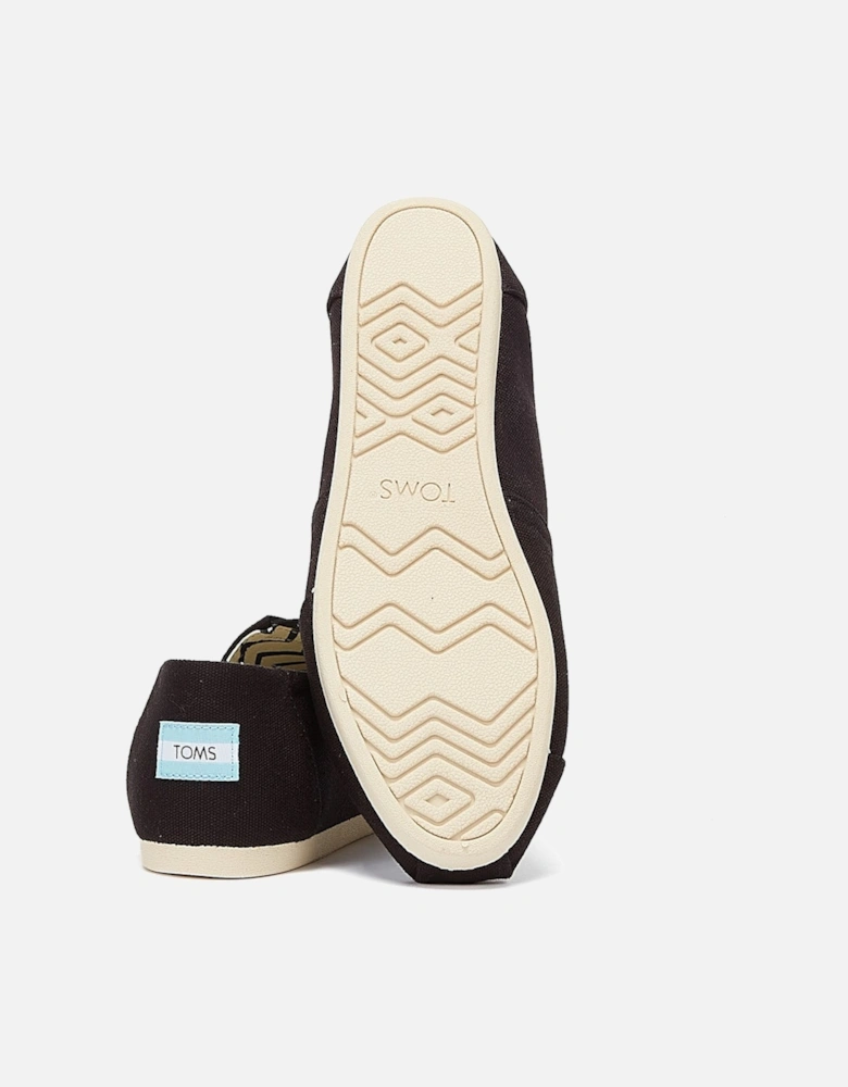 Alpargata Cotton Canvas Womens Black Espadrilles