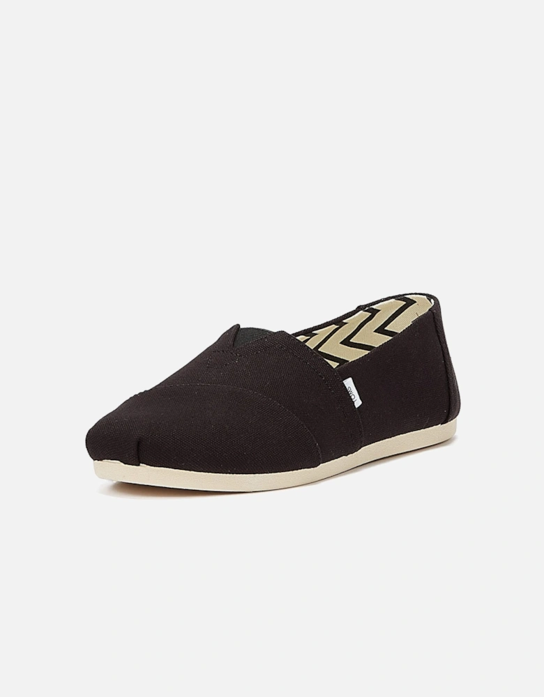 Alpargata Cotton Canvas Womens Black Espadrilles
