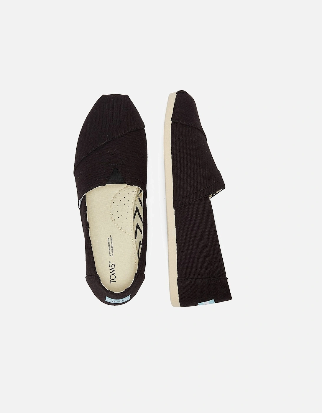 Alpargata Cotton Canvas Womens Black Espadrilles