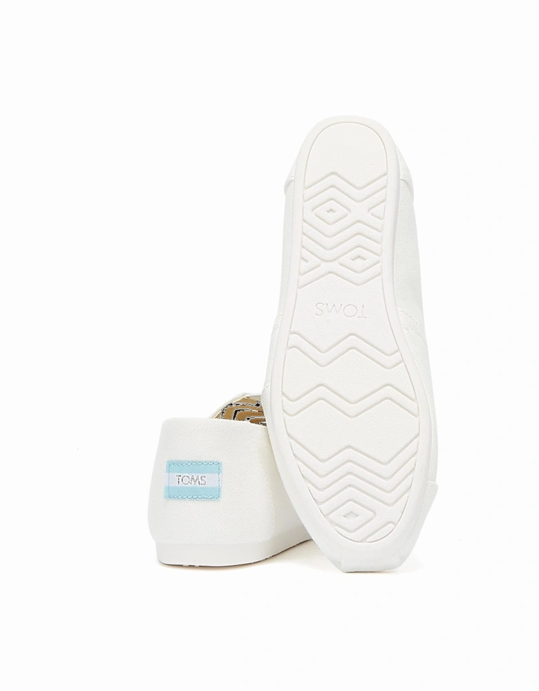 Alpargata Cotton Canvas Mens White Espadrilles