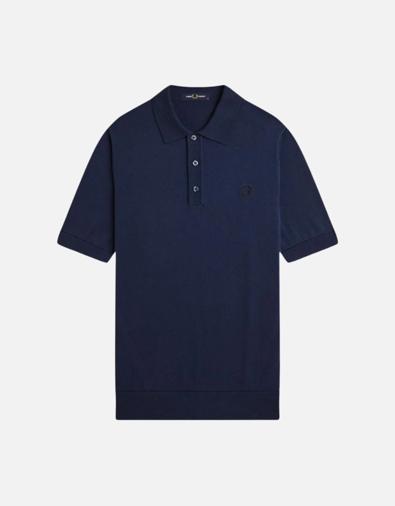 FP Cotton Knitted Shirt - Tennis Blue