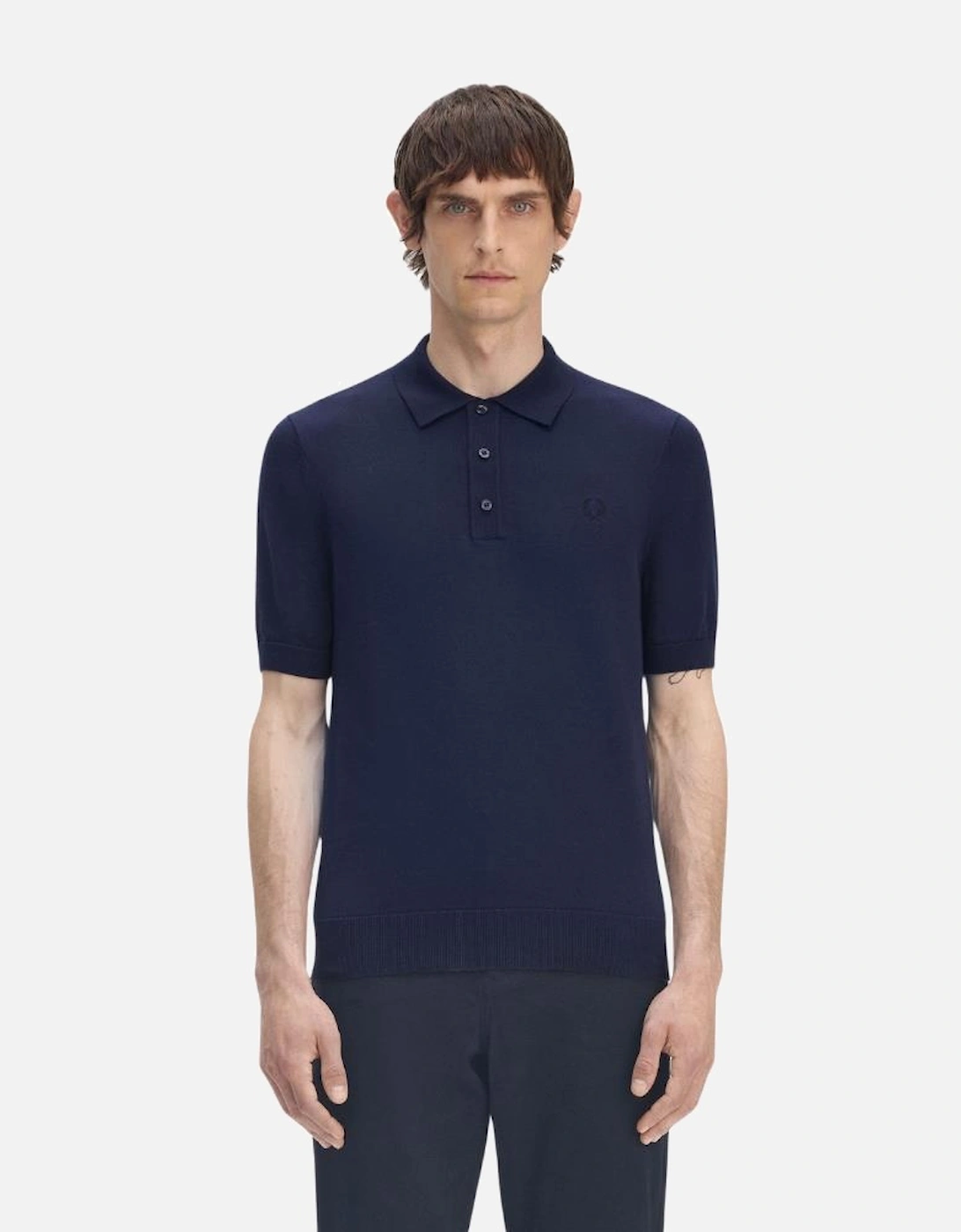 FP Cotton Knitted Shirt - Tennis Blue