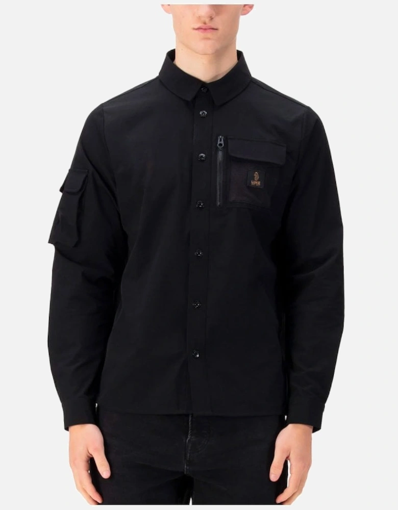 Luke Hulun Pocket Detail Shirt Jet Black