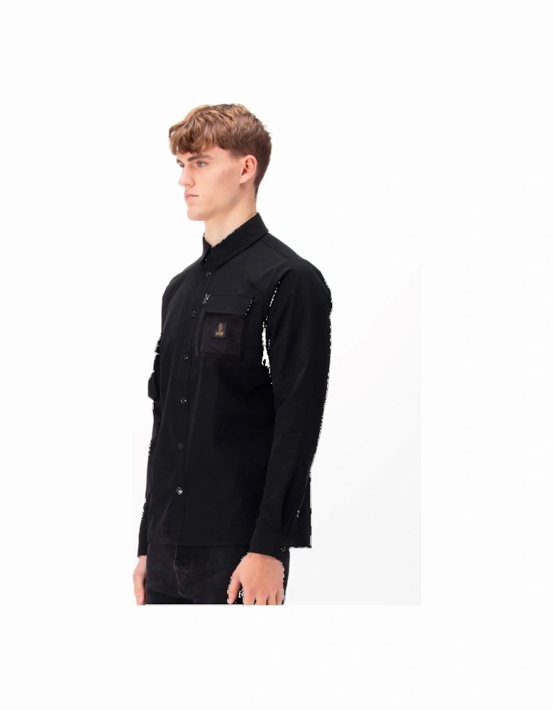 Luke Hulun Pocket Detail Shirt Jet Black