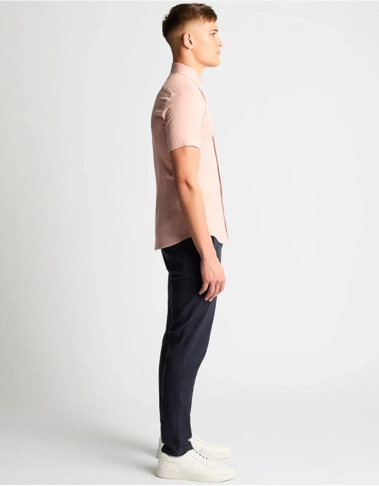 Slim Ashton Short Sleeve Shirt Light Pink