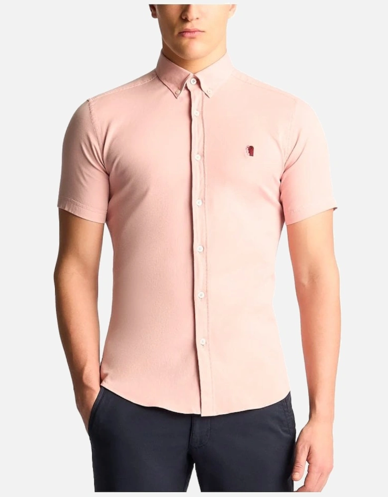 Slim Ashton Short Sleeve Shirt Light Pink