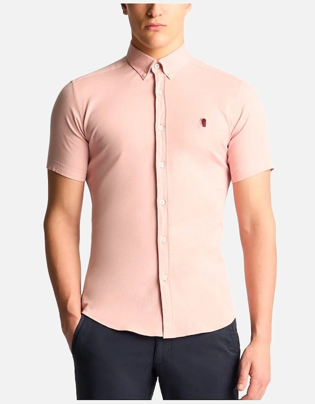 Slim Ashton Short Sleeve Shirt Light Pink, 4 of 3